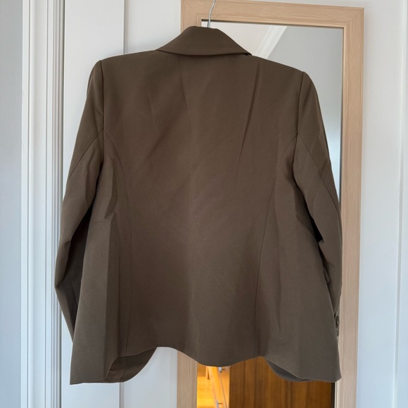 Old Navy Olive Green Taylor Fitted Suit Blazer - Picture 8 of 12